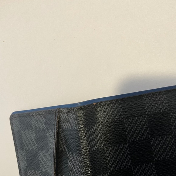 Louis Vuitton N64432 - Damier Graphite Canvas Pocket Organizer Neon Blue (Rare) - Picture 8 of 8
